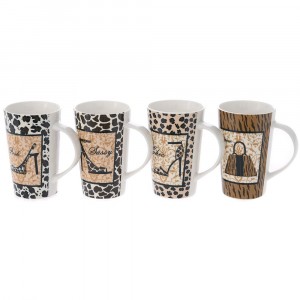 Керамична чаша SASSY, 4 модела, 9х13 см