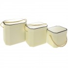 Картонена кутия , екрю, комплект 3 бр.19х14х15/21х16х19/23х18х20 см