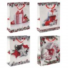 Подаръчни торбички, коледни подаръци, 4 модела, 50х14х40 см
