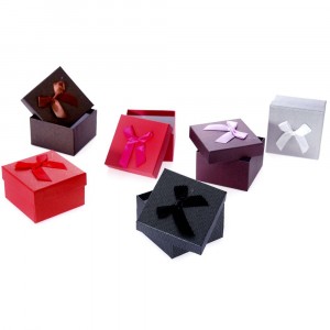 Картонена кутия мини, 6 цвята, 9х9х5 см