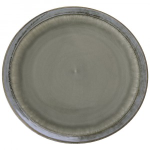 Керамична чиния, графит, Ф 28 см