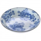 Керамична десертна чиния, сини цветя, Ф 18 см