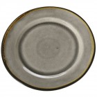 Керамична чиния, сива, Ф 22 см
