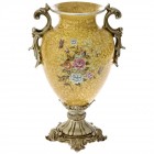 Полирезинова ваза, букет, злато, 26х44 см