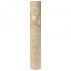 Тапет, самозалепващ се, беж с цветя, 53х10М