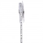 Панделка сатен MERRY CHRISTMAS, бяло - сребро, 1х18 М