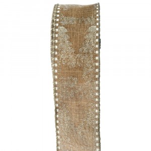 Панделка щампа, гора, злато, 6,5 Х 9,1 М