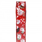 Панделка зебло щампа, Снежко, 4,3 Х 9,10 М