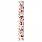 Ролка плат / памук / с коледни мотиви, бял, 50х5М