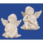 Ангели седнали, сърце и ключ, 2 мподела, 9.5 cm