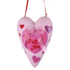 Папиемаше ср.сърце-розово,1м.,30см.(1/8)