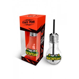 Крушка със сламка и кутия за подарък , 24СМ, 400мл “Ще се насвяткам