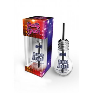 Крушка със сламка и кутия за подарък , 24СМ, 400мл “Паля се лесно..“