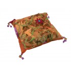 Оранжева органза подпури,1м.,14см.(1/144)