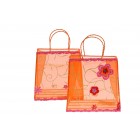 Оранжева органза-чантичка,1м.,25см.(1/24)