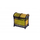 Ковчеже кожа зел.+жълто7х8см.,1м.(6/72)