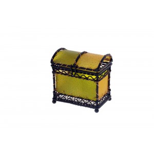 Ковчеже кожа зел.+жълто7х8см.,1м.(6/72)