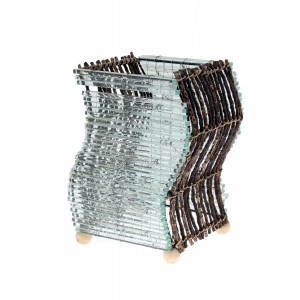 Лампа стъкло пръчки, 30х21 см.