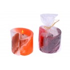 Свещ спирала-шарена М.,2цв.8х7см. ( 1 /64)