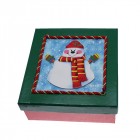  Кутия квадрат Снежко голяма, 20х20 см