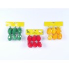 Яйца червени плюш S/6,4 см.(1/60) 3 цв.