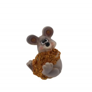 Поли мишле поръсено с жълтици,2 м., 8см. (4/128)