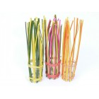 Ваза декор,цветни пръчки, 3 цв та, 28см. (6/72)