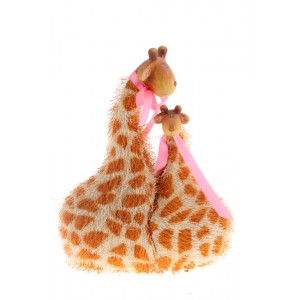 Жирафчета-панделка розе S/2,26см.,1м.(1/12)