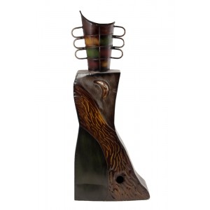 Метална ваза постамент,пръстени,64 см.(1/6)