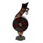 Метална ваза цветен барабан-нота,50см.(1/6)