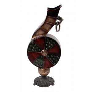 Метална ваза цветен барабан-нота,50см.(1/6)