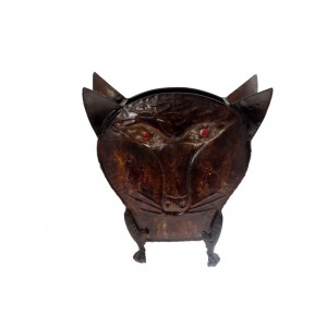 Метална ваза маска-дявол,32см.(1/8)