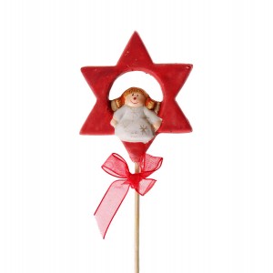 Ангел и звезда на клечка  21 см. 4 мод. (24/384)