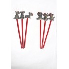 Коледен молив - слон и мишка 20 см. (6/108)