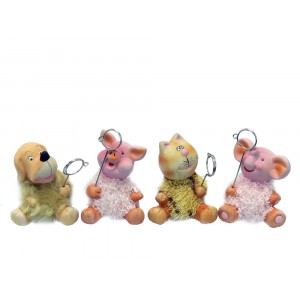 Животни плюш визитници 9 см.,4 мод. (6/126)