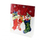Плик коледни чорапчета, комплект 12бр., 40х33 см.