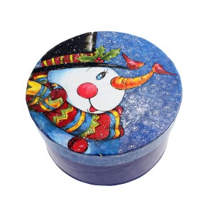 Кутия кръг Снежко голяма, Ф-16.5 см