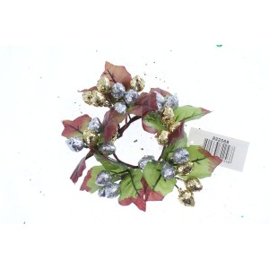 Кол. кранц лешник сребро/злато 16x15 см. (1/576)