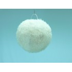Плетена светеща топка бяла, 20см(1/16)
