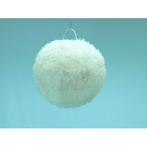 Плетена светеща топка бяла, 20см(1/16)