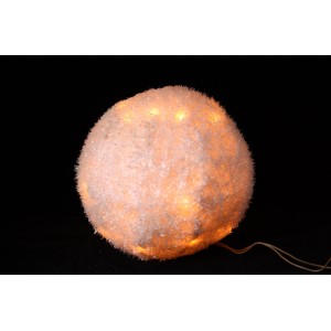 Плетена светеща топка бяла 25 см(1/16)