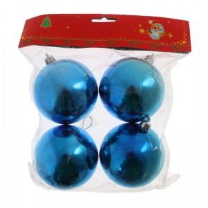 Топка синя  гланц S/4 8см. (1/24)