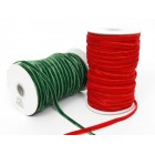 Панделка плюш 2 цвята, 6мм/46м (1/100)