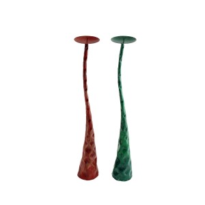 Метален свещник 2 цвята 39 см