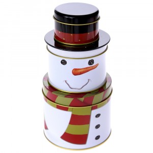 Метални кутии 3-ка, Снежко, ф 11х21 см