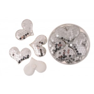 Сърце с пайети за декорация  1м.S/18(1/160)