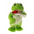 Жаба плюш зелена -музикална 1м. 33х18см.(1/24)