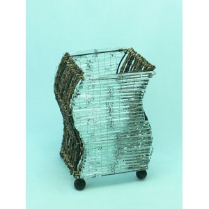 Лампа S-пръчки и стъкло, 1 мод., 23/14/14 см.