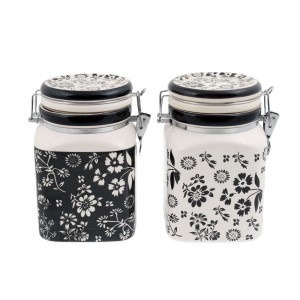 Черно цвете буркан - 11.5х11.5х18см.,1м.,1/16