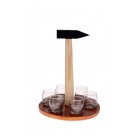 Чук с надпис и 6чаши,30cm